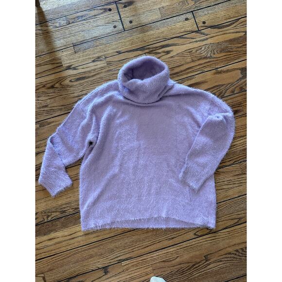 Show me your Mumu Fatima Turtleneck Sweater Purple Pink NWT Size M - Picture 6 of 7